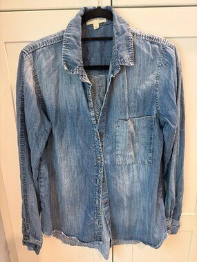 Cloth & Stone washed soft denim shirt